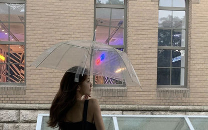 Ärmelloses Mini-A-Linien-Jeanskleid mit eckigem Ausschnitt