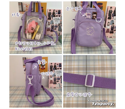 PVC Panel Crossbody Bag / Bag Charm / Set