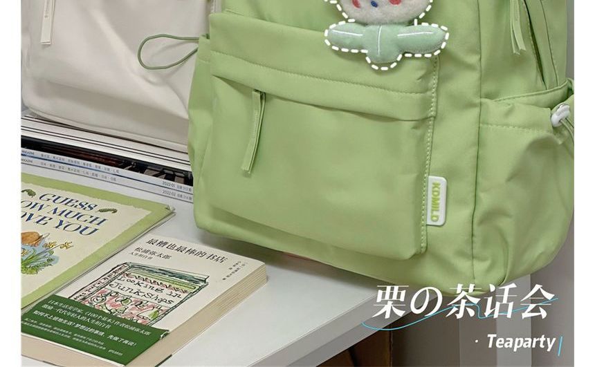 Multi-Pocket Backpack / Bag Charm / Set