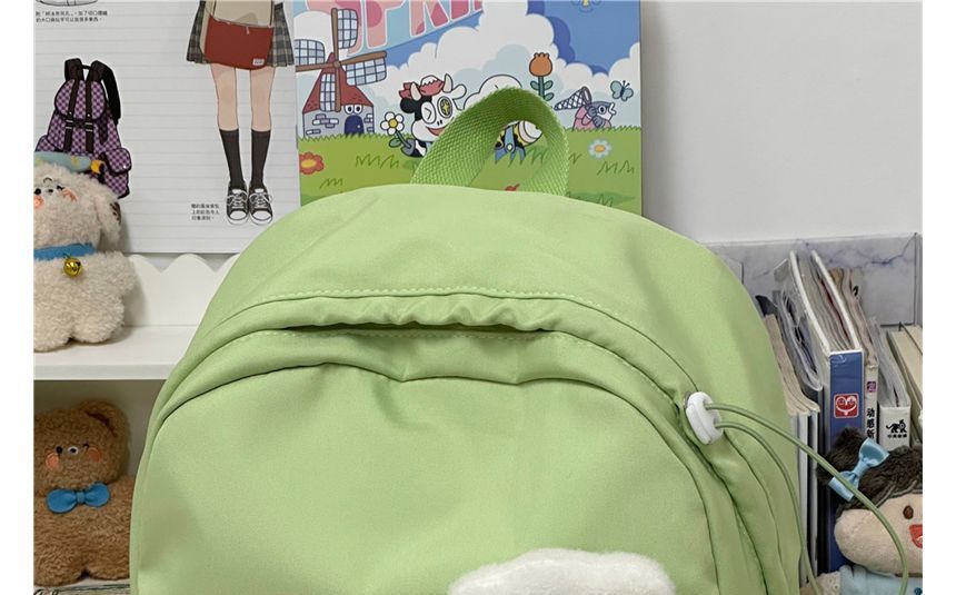 Multi-Pocket Backpack / Bag Charm / Set