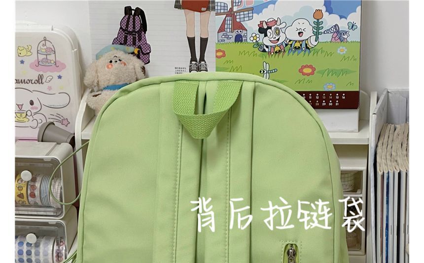 Multi-Pocket Backpack / Bag Charm / Set