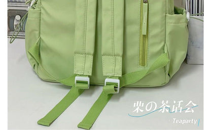 Multi-Pocket Backpack / Bag Charm / Set