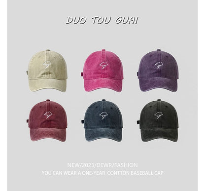Lightning Cloud Embroidered Baseball Cap