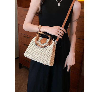 Straw Crossbody Bag
