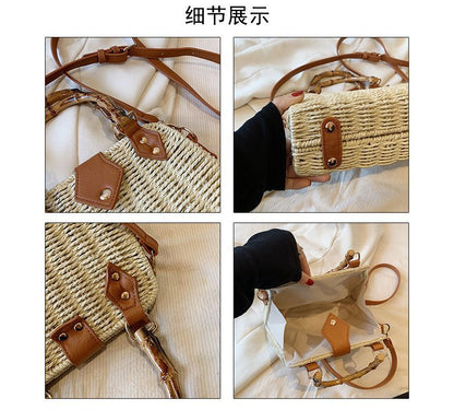 Straw Crossbody Bag