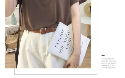 Short-Sleeve V-Neck Plain T-Shirt