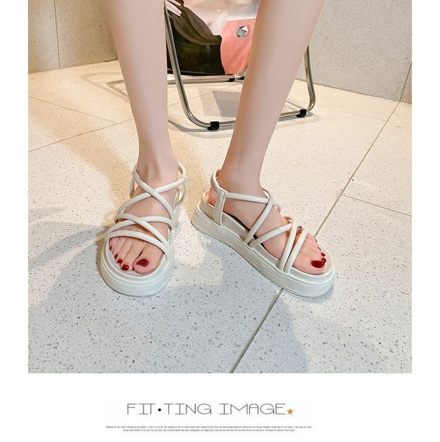 Platform Criss Cross Sandals