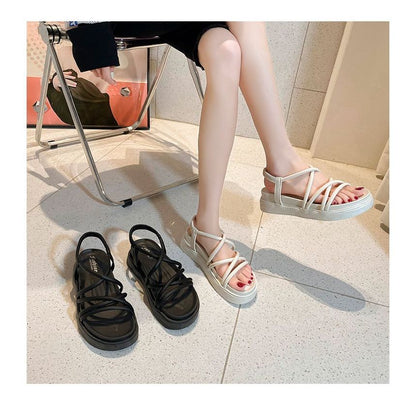 Platform Criss Cross Sandals