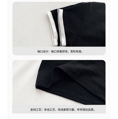 Short-Sleeve Round Neck Ringer T-Shirt