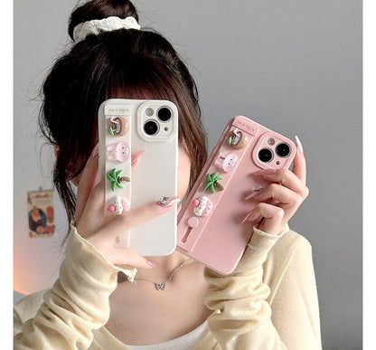 Cartoon Hand Strap Phone Case