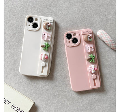 Cartoon Hand Strap Phone Case