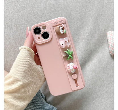 Cartoon Hand Strap Phone Case