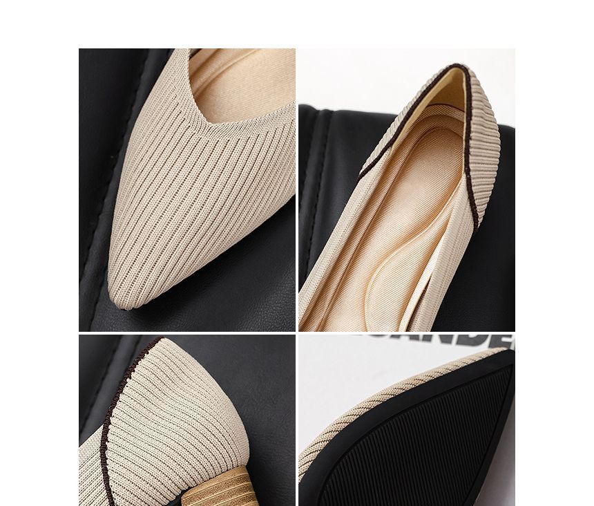 Pointed Ribbed Flats