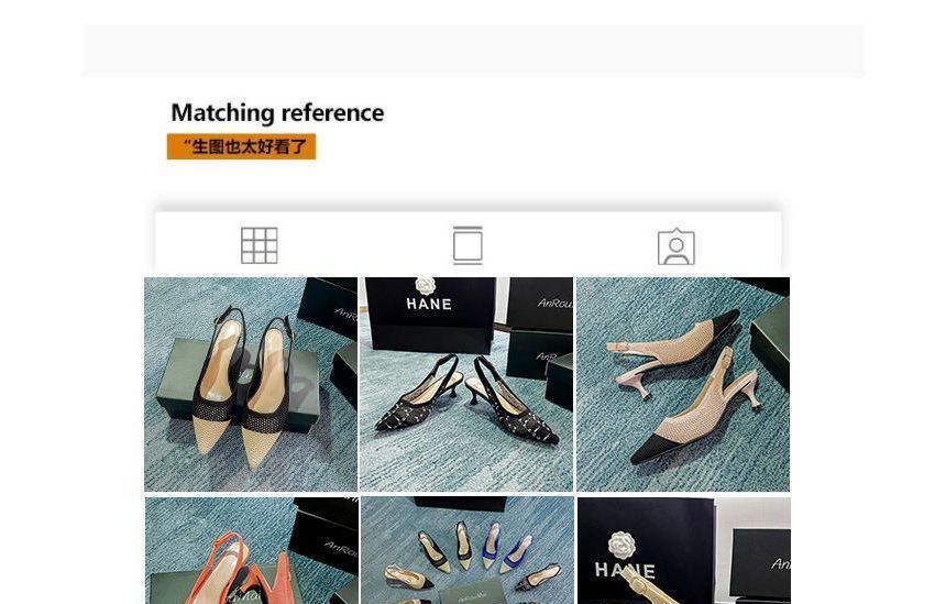 Pointed Slingback Kitten Heel Sandals