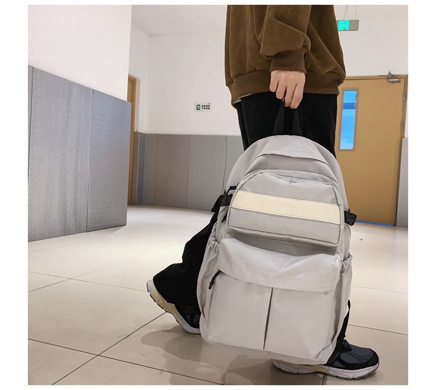 Buckle Nylon Backpack