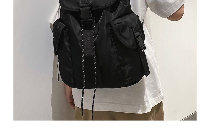 Flap Buckle Nylon Backpack