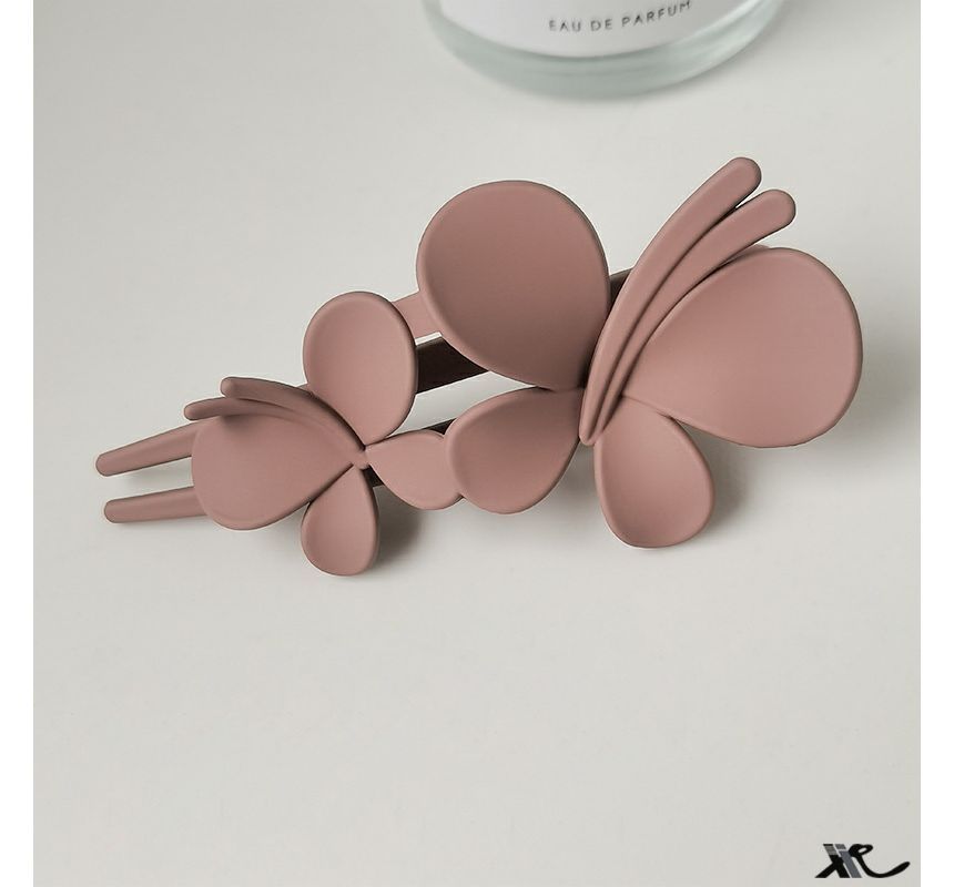 Matte Butterfly Resin Hair Clip