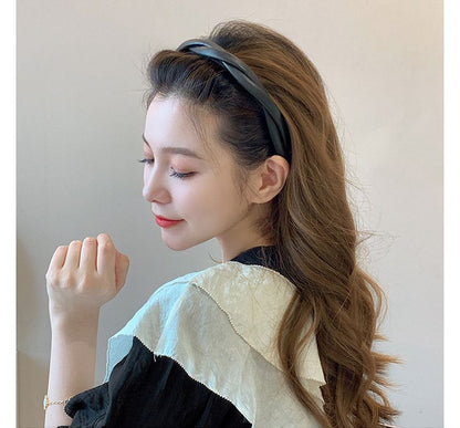 Helical Faux Leather Headband