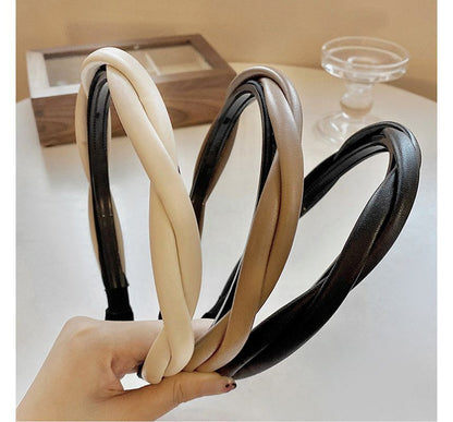 Helical Faux Leather Headband