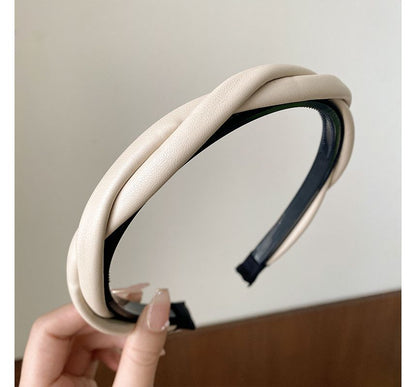 Helical Faux Leather Headband