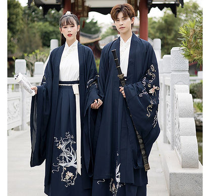 Couple Matching Traditional Chinese Costume Embroidered Cape / Long