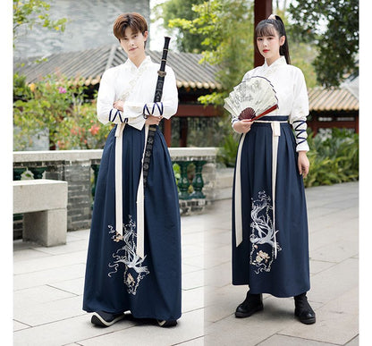 Couple Matching Traditional Chinese Costume Embroidered Cape / Long