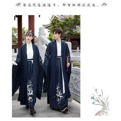 Couple Matching Traditional Chinese Costume Embroidered Cape / Long