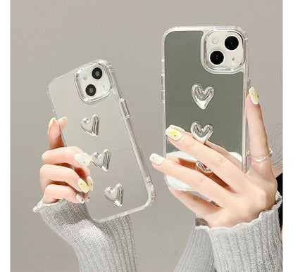 Heart Mirrored Phone Case