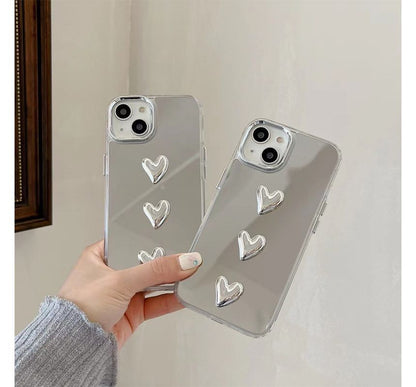 Heart Mirrored Phone Case