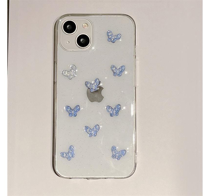 Butterfly / Heart Transparent Phone Case