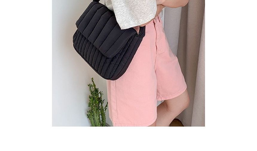 Quilted Flap Crossbody Bag