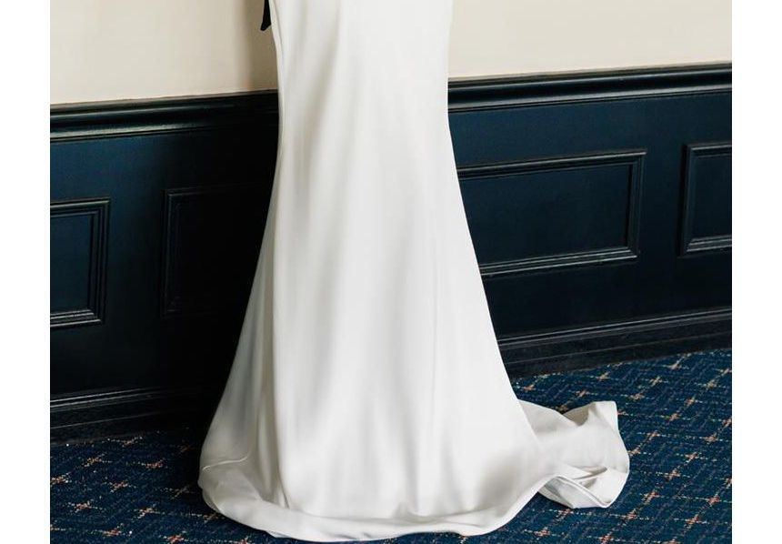 Tie-Shoulder Open Back A-Line Evening Gown