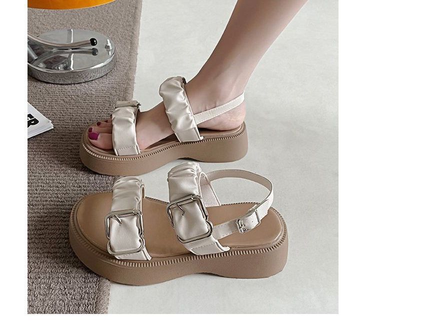 Buckled Platform Sandals