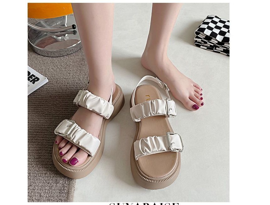 Buckled Platform Sandals