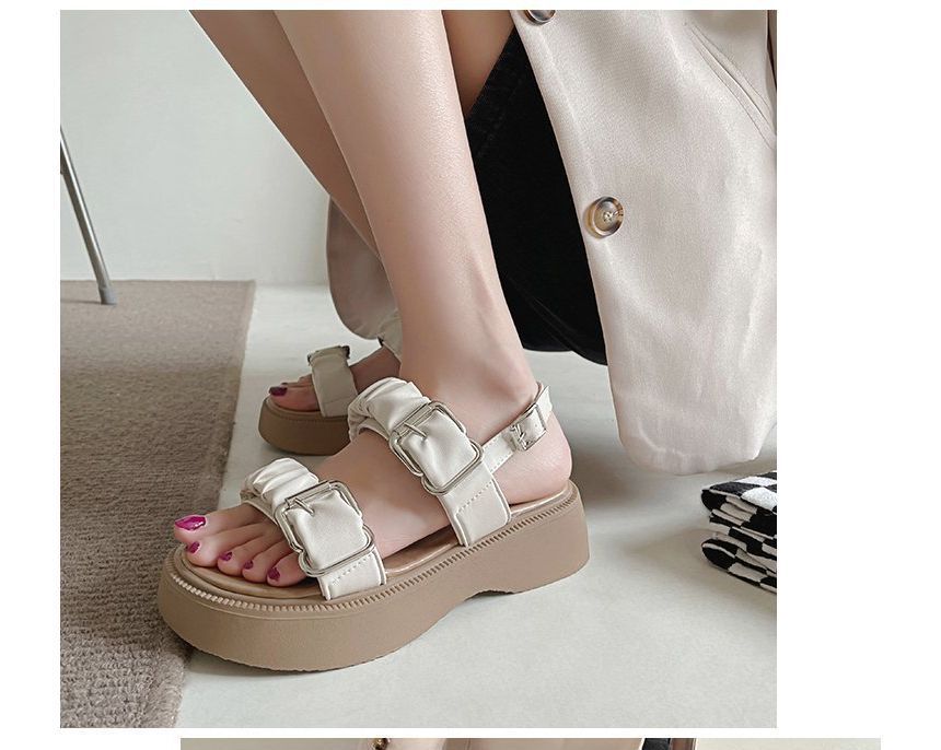 Buckled Platform Sandals