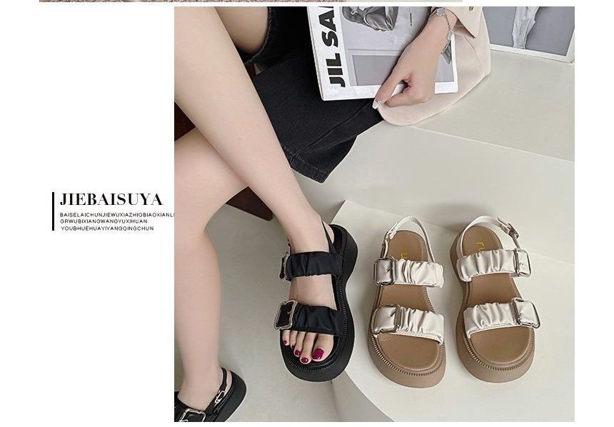 Buckled Platform Sandals