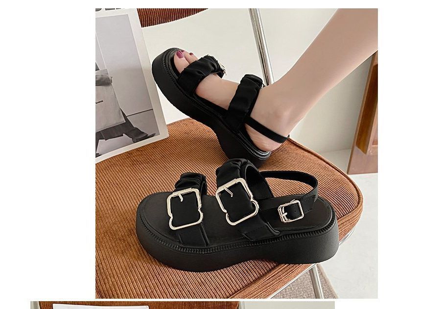 Buckled Platform Sandals