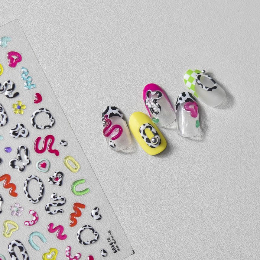 Cartoon Nail Art Stickers (various designs)