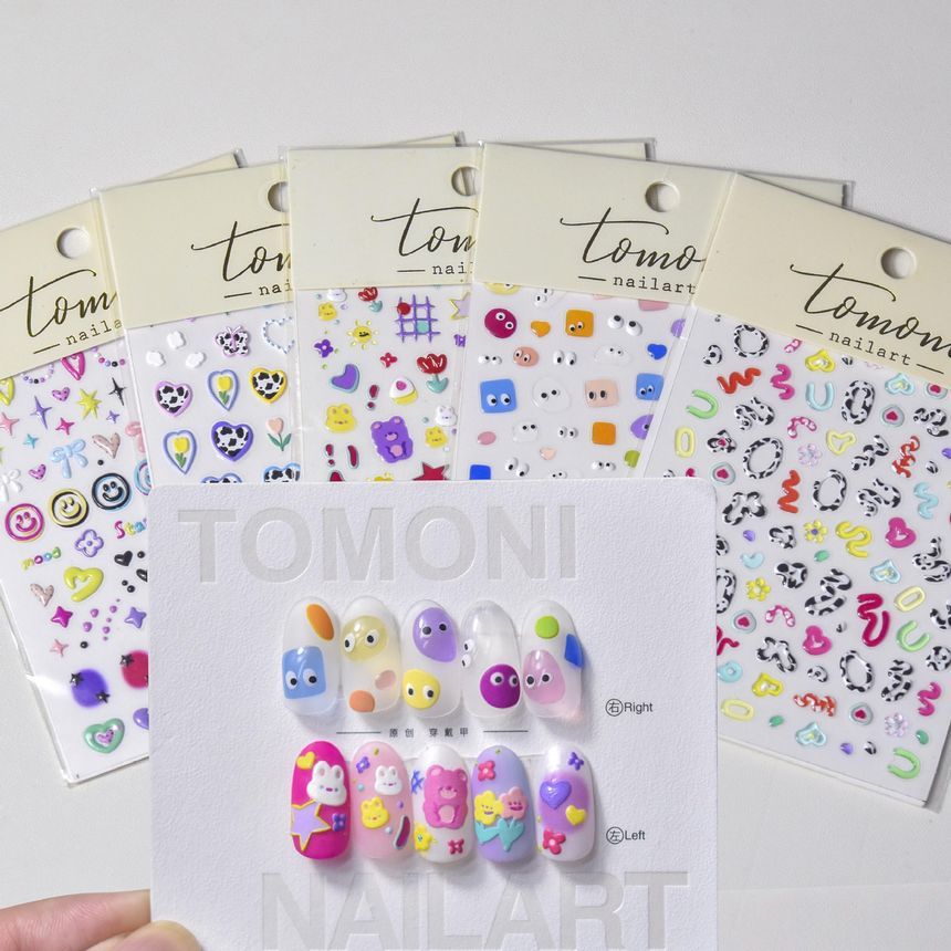 Cartoon Nail Art Stickers (various designs)