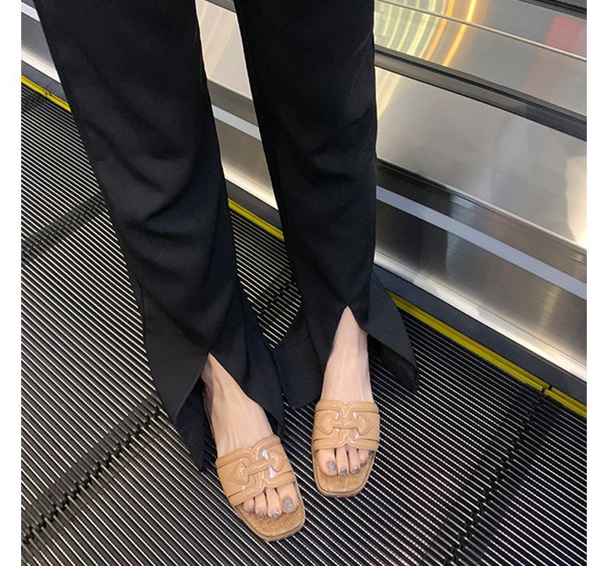 Buckled Slide Sandals