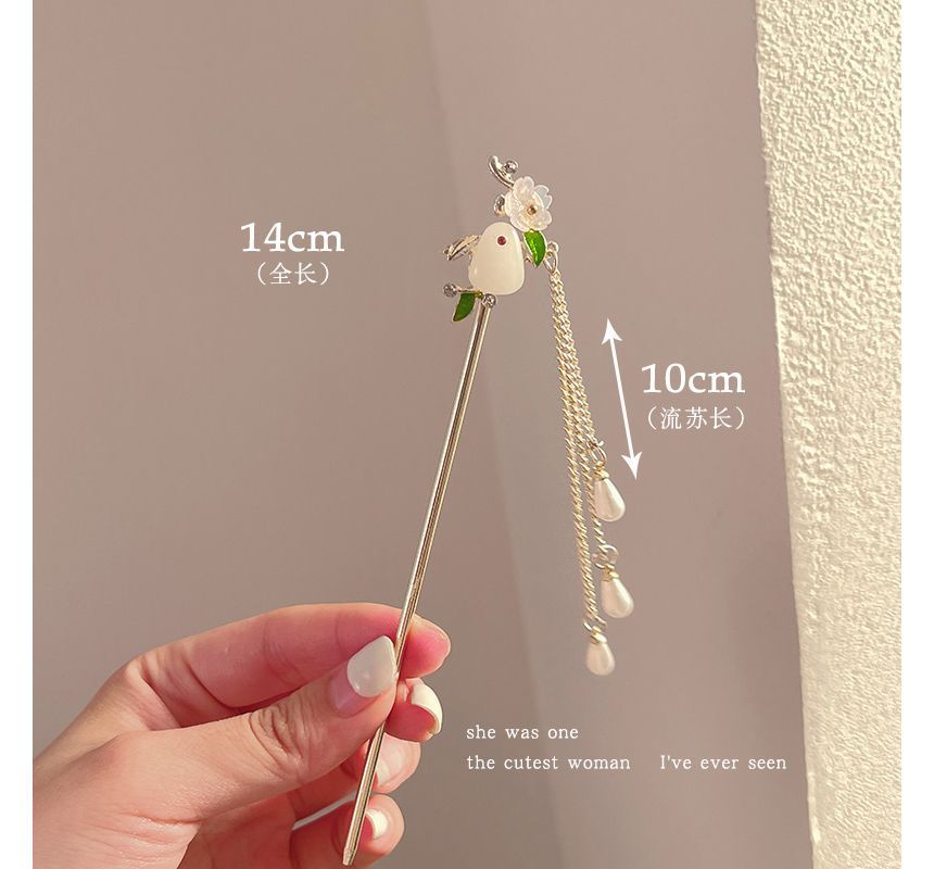 Floral Acrylic Alloy Hair Stick