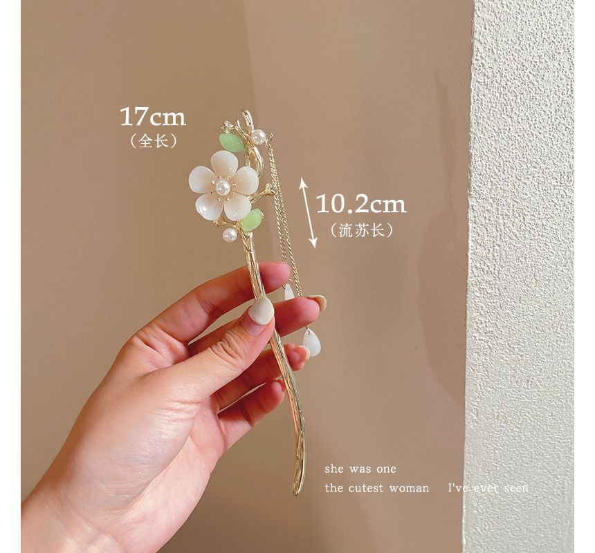 Floral Acrylic Alloy Hair Stick