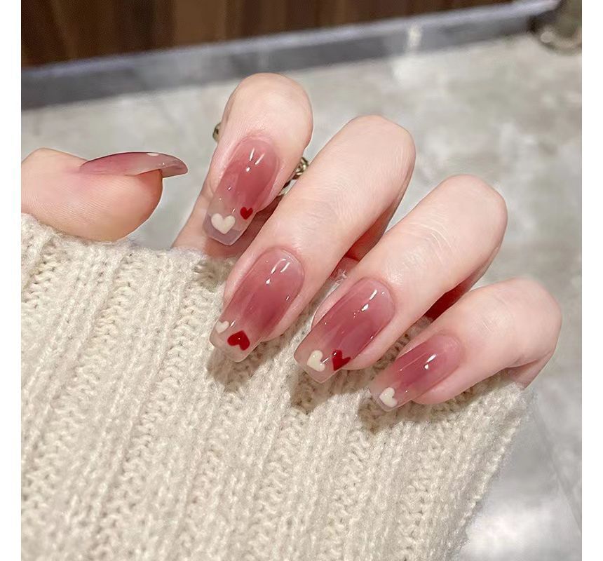 Heart Pointed Faux Nail Tips