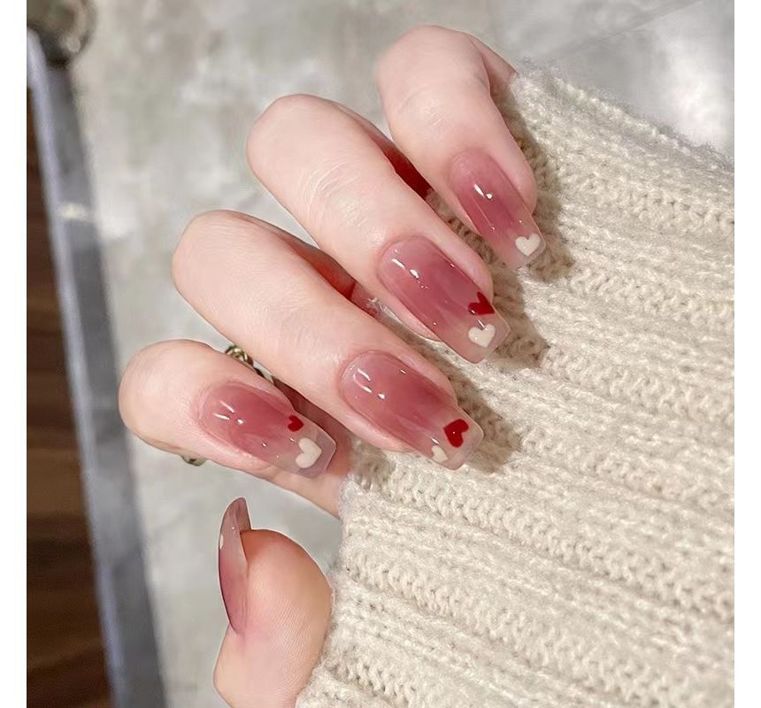 Heart Pointed Faux Nail Tips