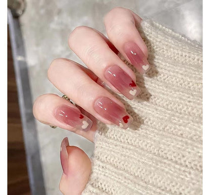 Heart Pointed Faux Nail Tips