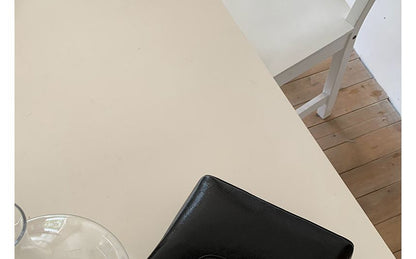 Heart Lock Faux Leather Handbag