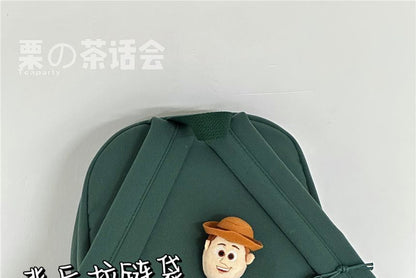 Letter Embroidered Backpack