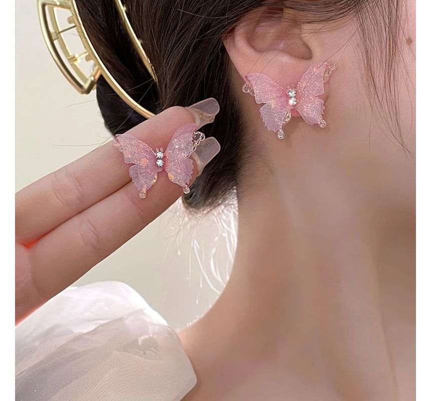 Butterfly Stud Earring