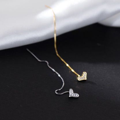 Heart Drop Earring