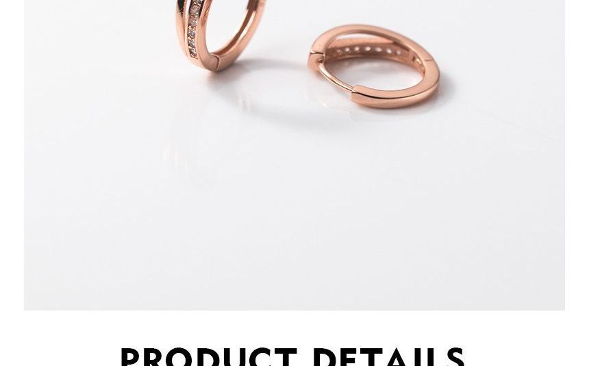 Rhinestone Hoop Earring